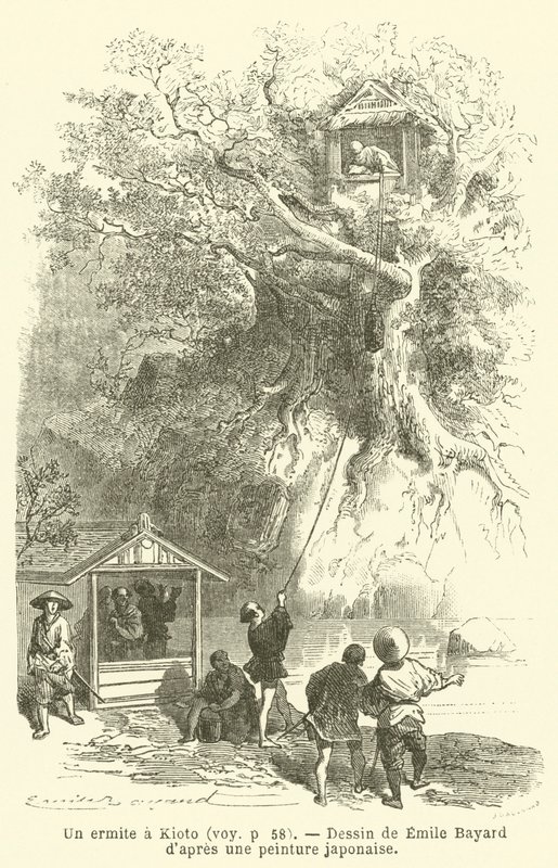 Poustevník v Kjótu (rytina) od French School