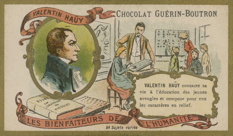 Valentin Hauy, francouzský průkopník vzdělávání pro nevidomé od French School