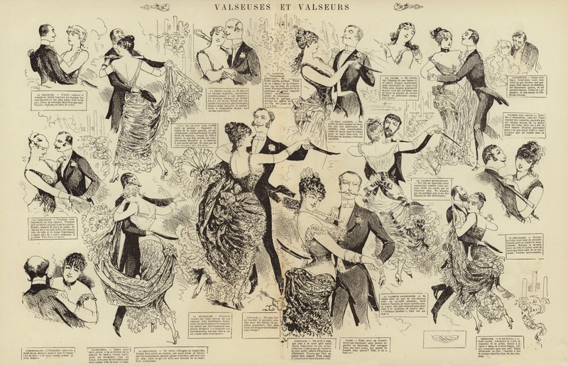 Valseuses et valseurs (rytina) od French School