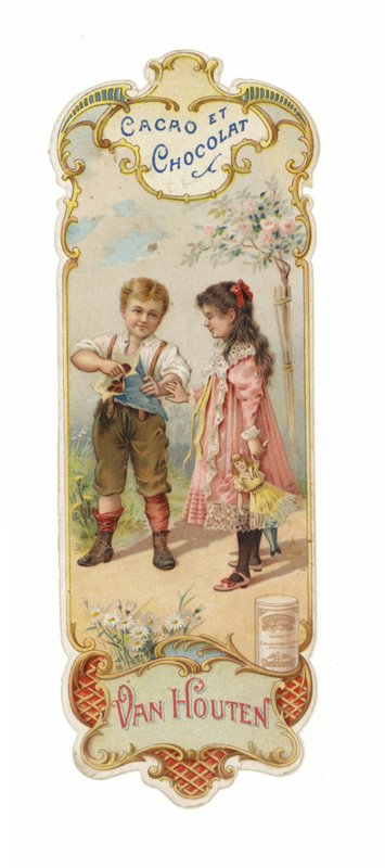 Van Houten čokoládový prášek - dívka a chlapec od French School