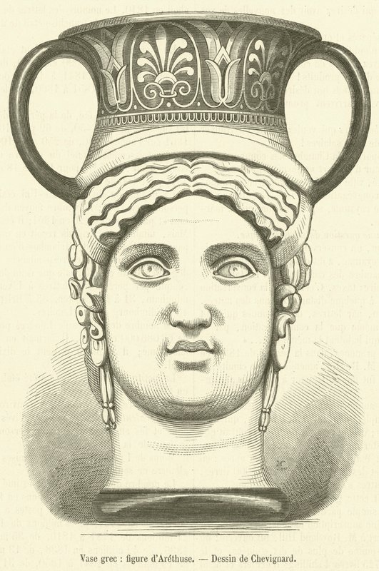 Vase grec, figure d