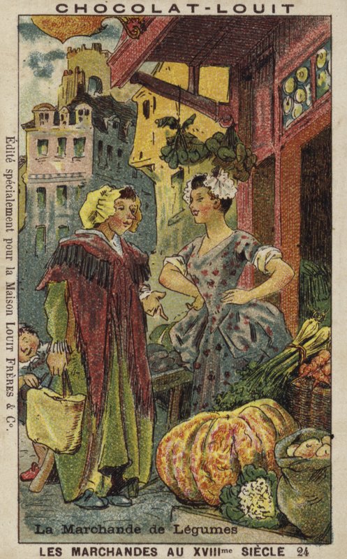Prodavač zeleniny, 18. století od French School