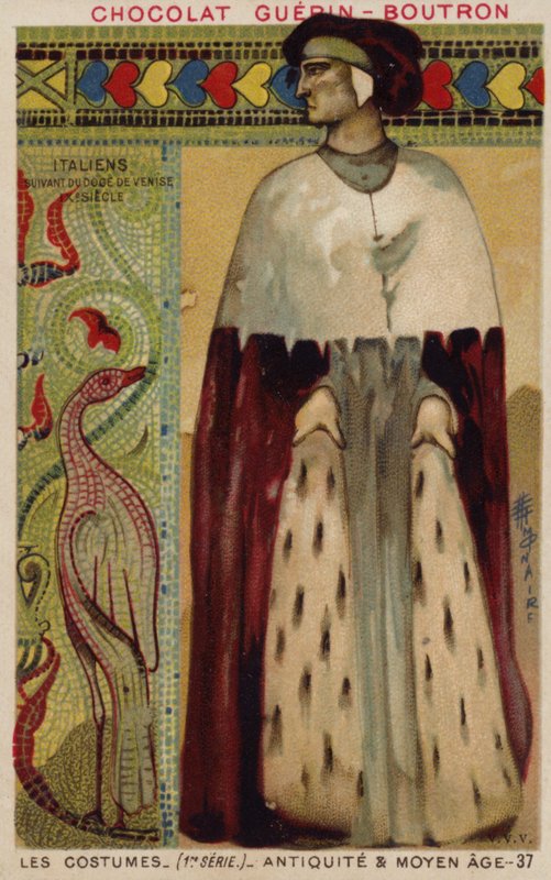 Benátský kostým, 9. století od French School
