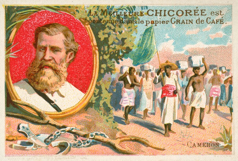 Verney Lovett Cameron , britský průzkumník (chromolitho) od French School