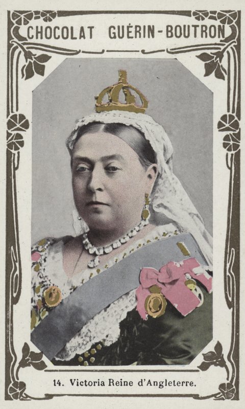 Victoria Reine dAngleterre (barevná fotografie) od French School