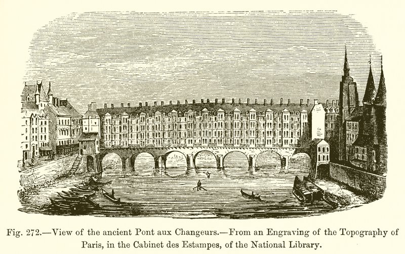 Pohled na starověký Pont aux Changeurs od French School