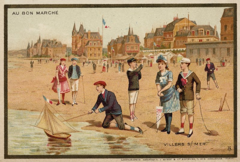Villers-sur-Mer, Francie (chromolitho) od French School