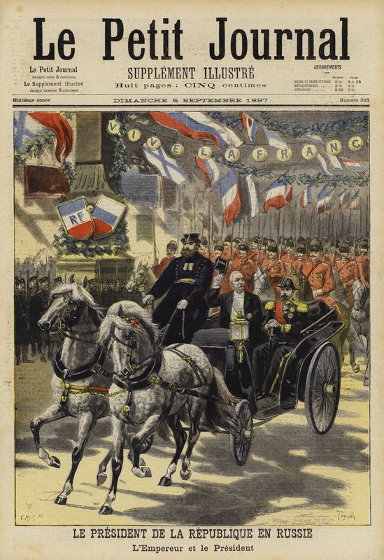 Návštěva francouzského prezidenta Felixe Faureho v Rusku, 1897 od French School