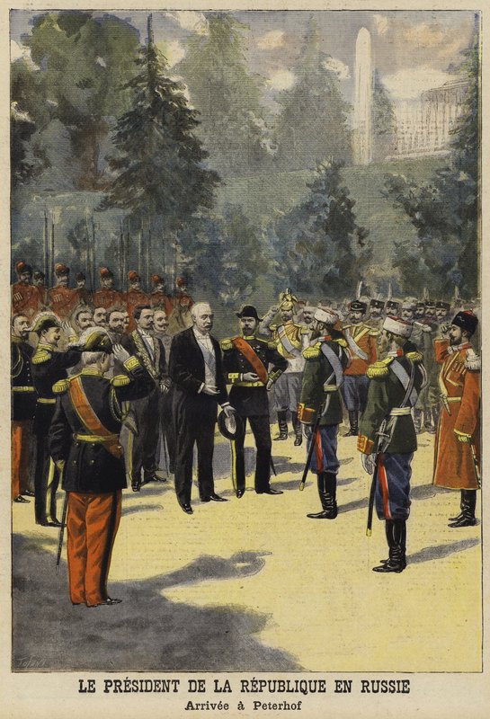 Návštěva francouzského prezidenta Felixe Faureho v Rusku, 1897 od French School