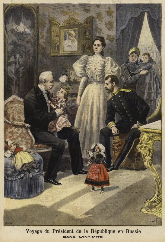 Návštěva francouzského prezidenta Felixe Faureho v Rusku, 1897 od French School