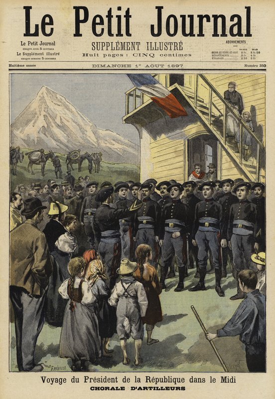 Návštěva francouzského prezidenta Felixe Faure v Midi, 1897 od French School