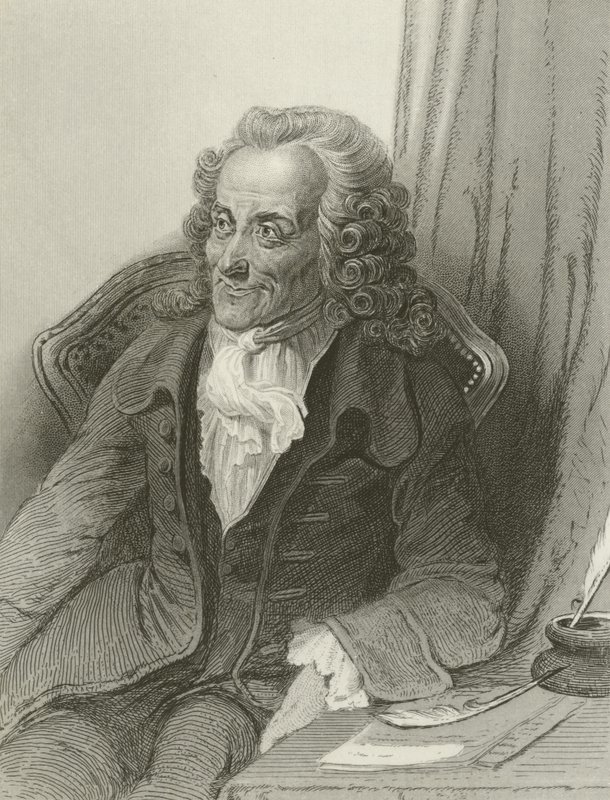 Voltaire, francouzský spisovatel od French School