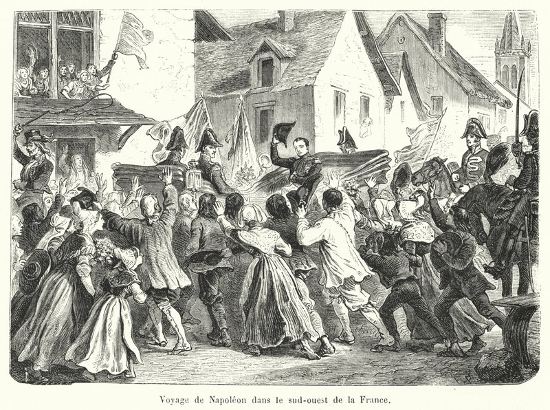 Voyage de Napoleon dans le sud-ouest de la France od French School