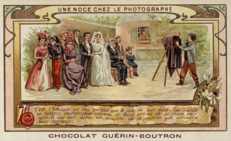 Svatební hostina u fotografa (chromolitho) od French School