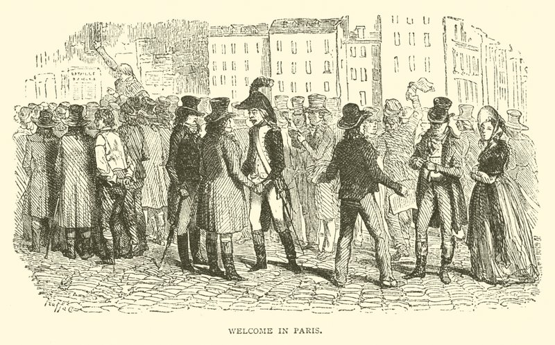 Vítejte v Paříži (rytina) od French School