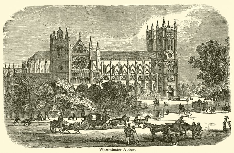 Westminster Abbey (rytina) od French School