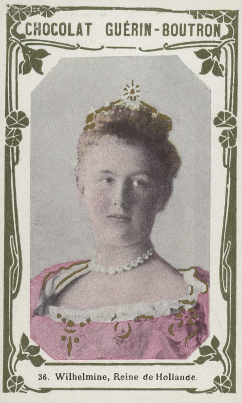 Wilhelmine, Reine de Hollande (barevné foto) od French School