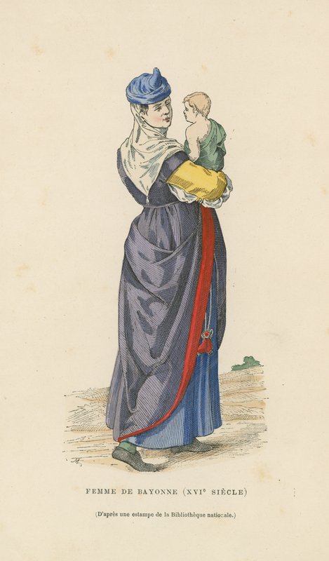 Žena z Bayonne, 16. století od French School