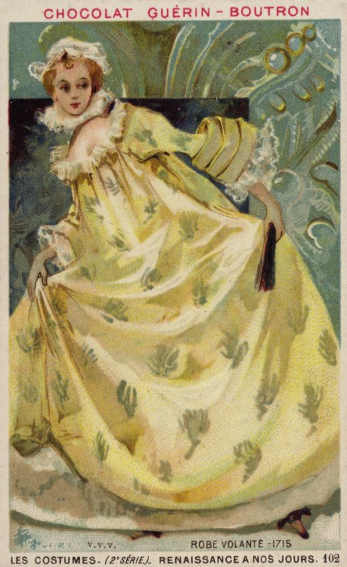 Dámské šaty, 1715 od French School