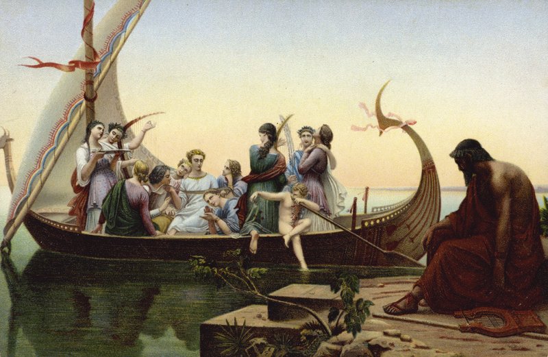 Ženy na vikingské lodi od French School