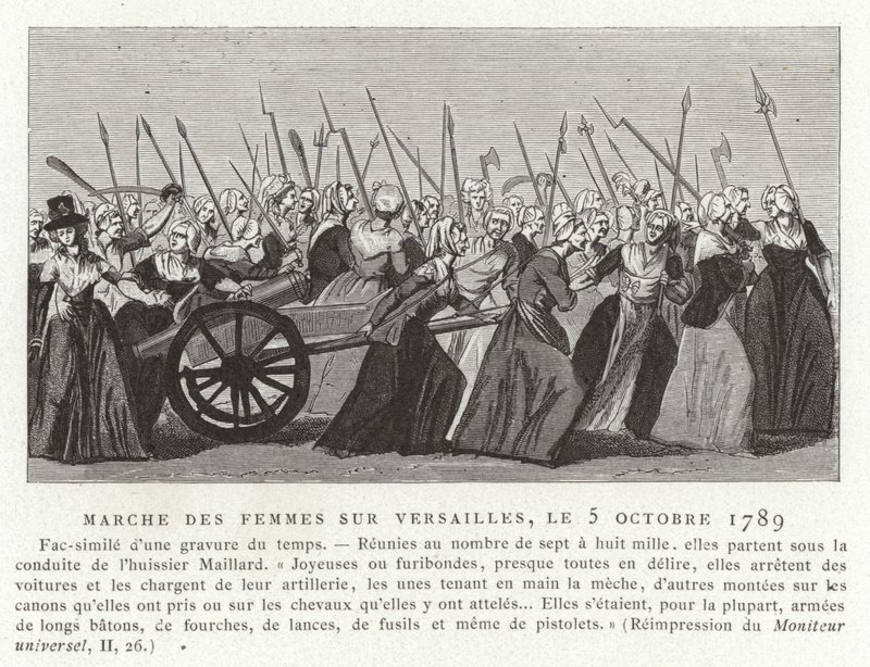 Pochod žen na Versailles, Francouzská revoluce, 5. října 1789 od French School