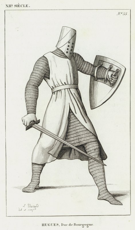 XII. století, Hugh, vévoda z Burgundska (rytina) od French School