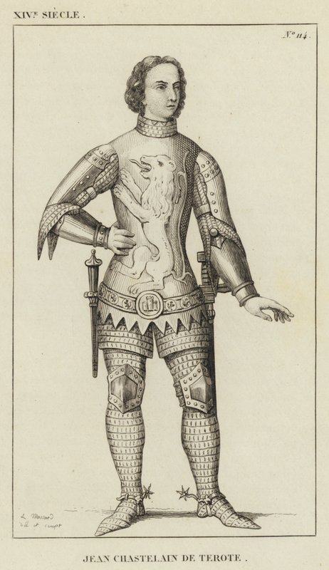 XIV století, Jean Chastelain de Terote (rytina) od French School