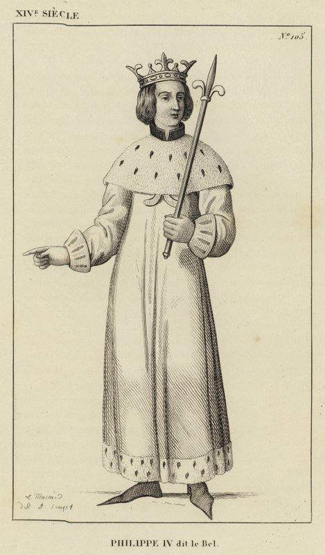 XIV století, Philippe IV dit le Bel (rytina) od French School