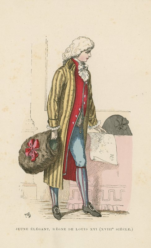 Mladý francouzský dandy za vlády Ludvíka XVI., 18. století od French School