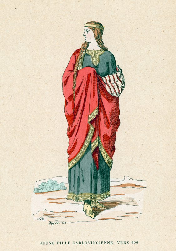 Mladá dívka, kolem 990 od French School