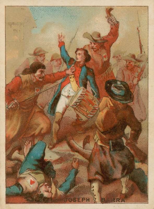 Mladý republikánský voják Joseph Barra byl zabit v bitvě od French School