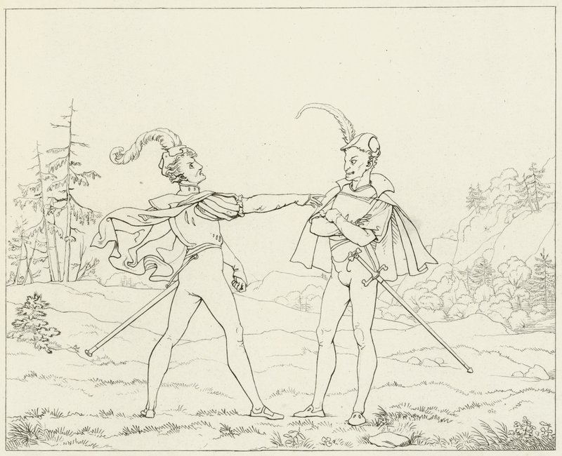 Ilustrace k filmu Goethes Faust od Friedrich August Moritz Retzsch