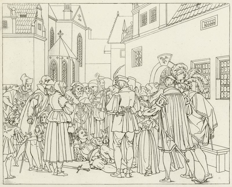 Ilustrace k filmu Goethes Faust od Friedrich August Moritz Retzsch