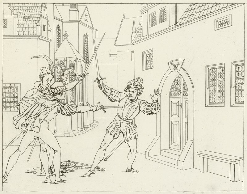 Ilustrace k filmu Goethes Faust od Friedrich August Moritz Retzsch