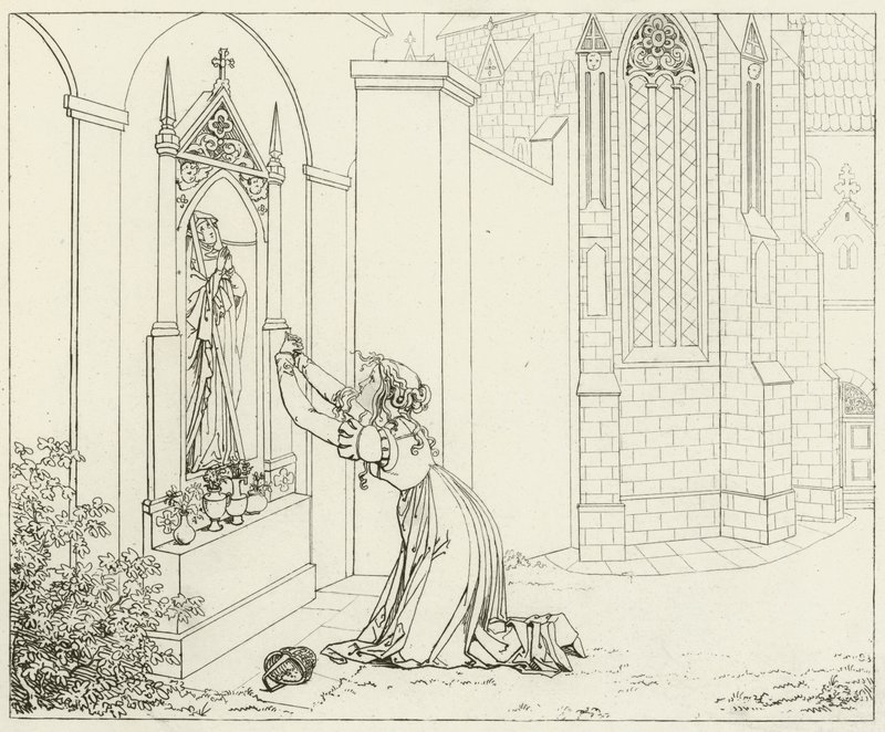 Ilustrace k filmu Goethes Faust od Friedrich August Moritz Retzsch