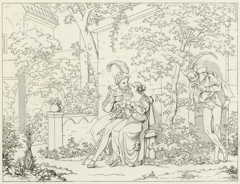 Ilustrace k filmu Goethes Faust od Friedrich August Moritz Retzsch
