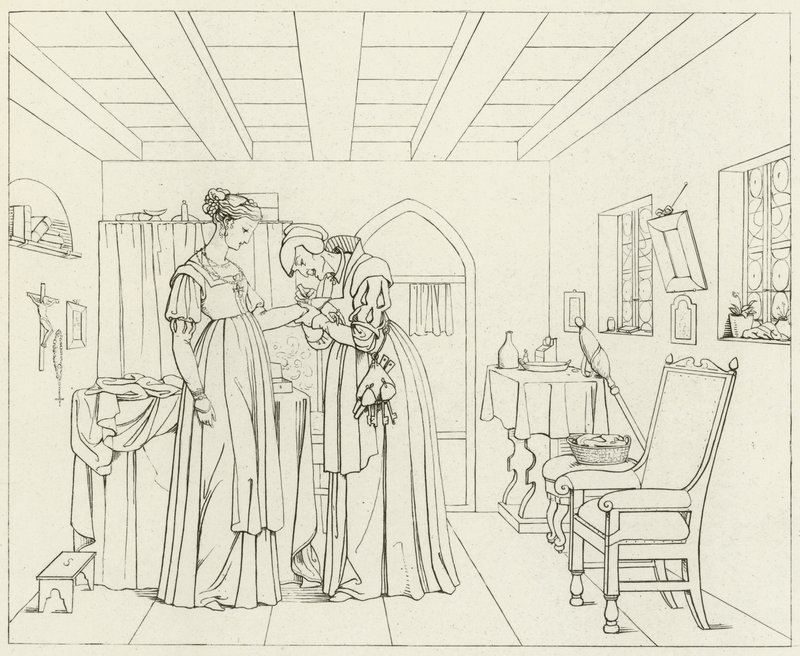Ilustrace k filmu Goethes Faust od Friedrich August Moritz Retzsch