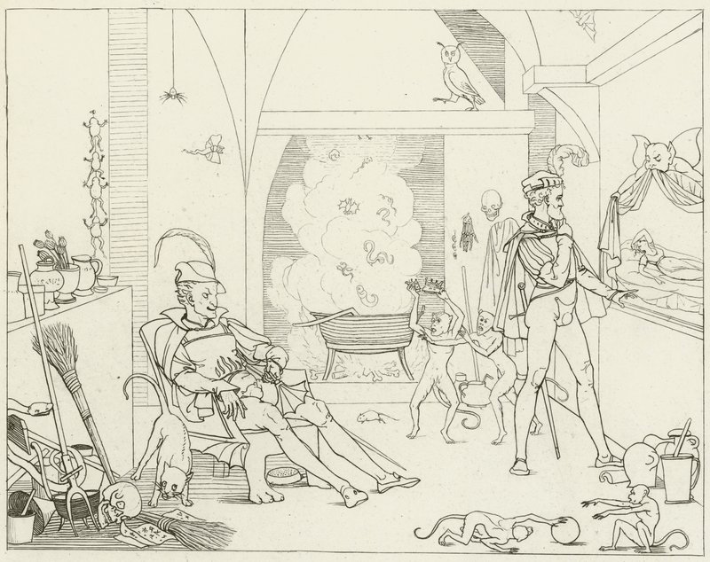 Ilustrace k filmu Goethes Faust od Friedrich August Moritz Retzsch