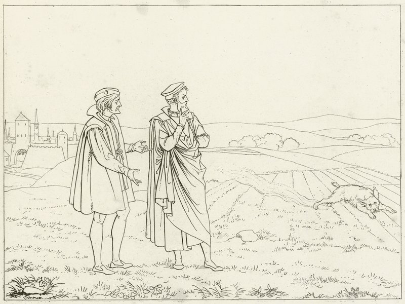 Ilustrace k filmu Goethes Faust od Friedrich August Moritz Retzsch