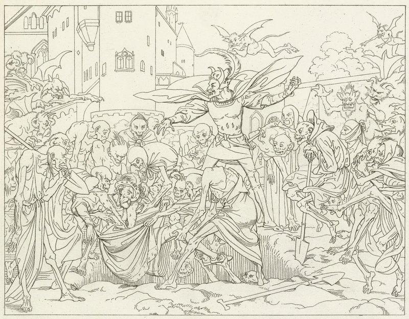 Ilustrace k filmu Goethes Faust od Friedrich August Moritz Retzsch