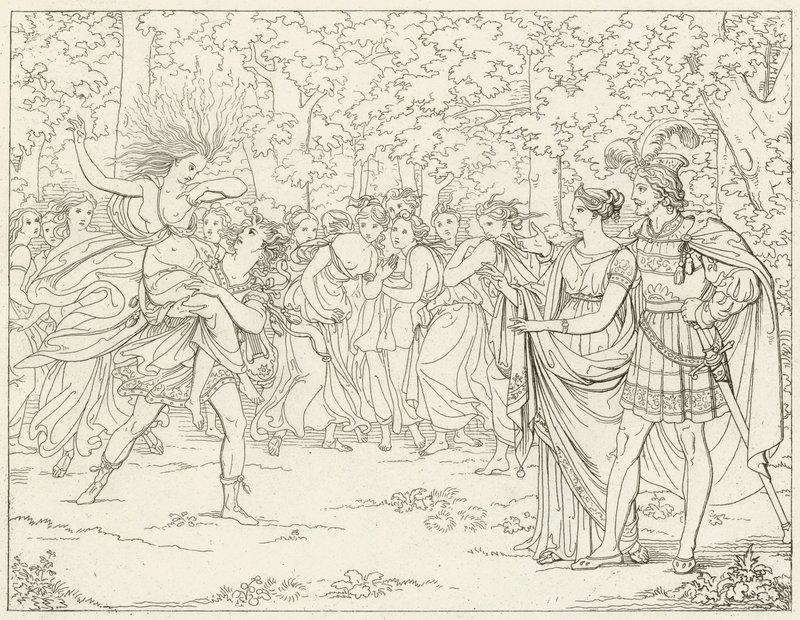 Ilustrace k filmu Goethes Faust od Friedrich August Moritz Retzsch