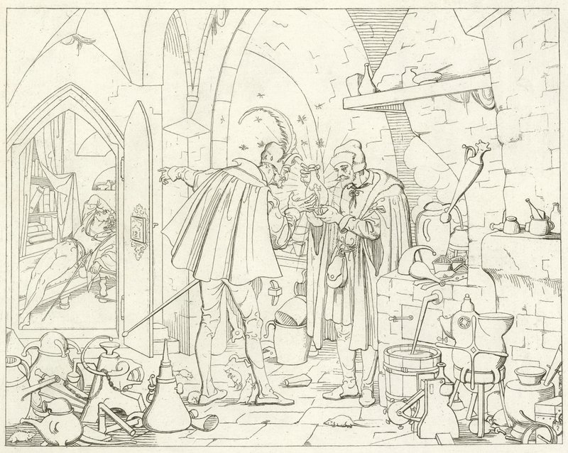 Ilustrace k filmu Goethes Faust od Friedrich August Moritz Retzsch