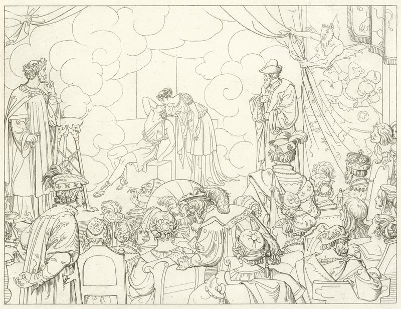 Ilustrace k filmu Goethes Faust od Friedrich August Moritz Retzsch