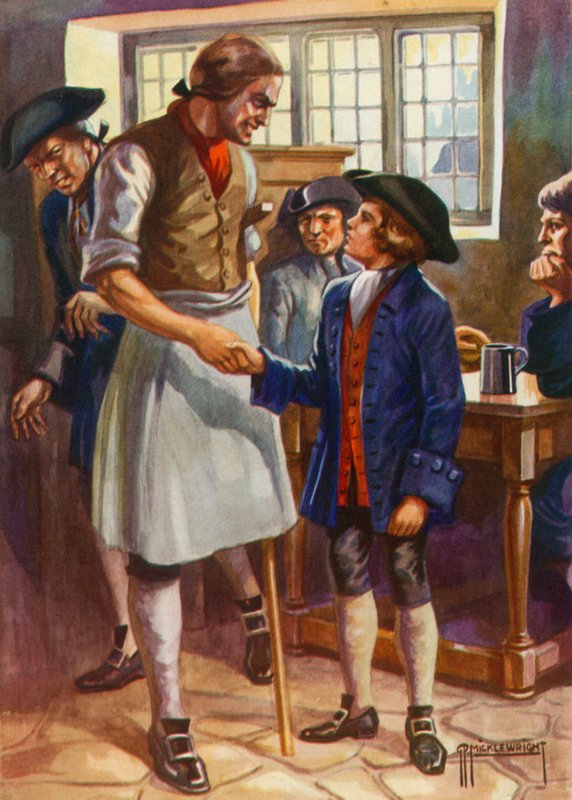 Ilustrace pro Ostrov pokladů od Roberta Louise Stevensona (barevné lito) od G.P. Micklewright