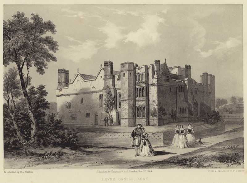 Hrad Hever, Kent od G. F. Sargent