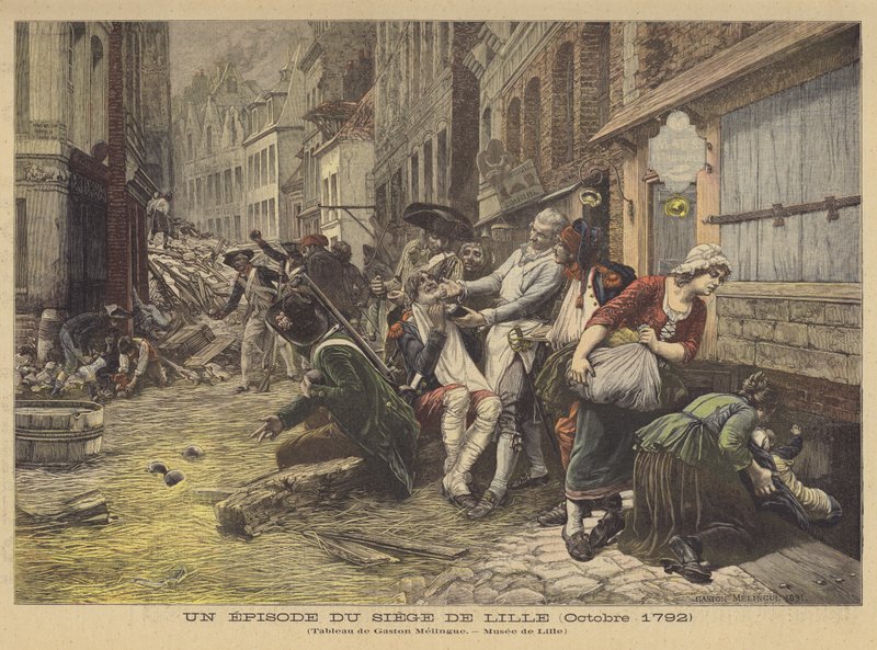 Episode from the Siege of Lille (říjen 1792) od Gaston Melingue
