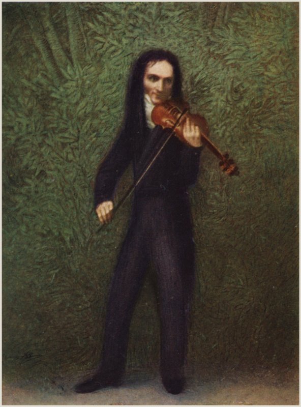 Portrét Niccolo Paganiniho od Georg Friedrich Kersting