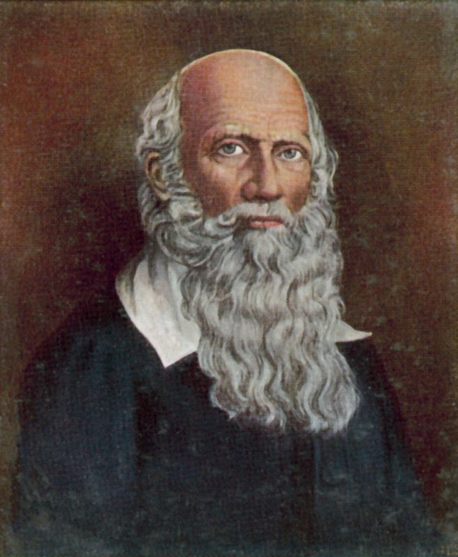 Johann Friedrich Jahn, německý tělocvikář (barevná litografie) od Georg Ludwig Engelbach Engelbach