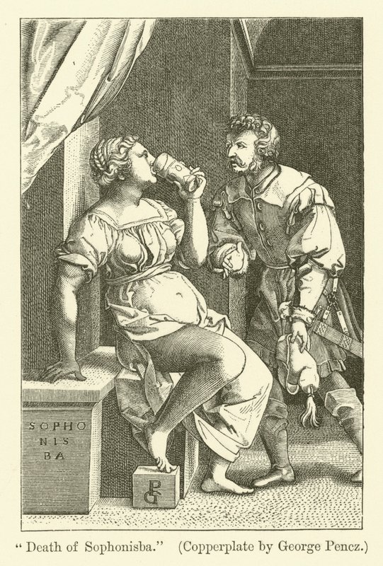 Smrt Sophonisby od Georg Pencz