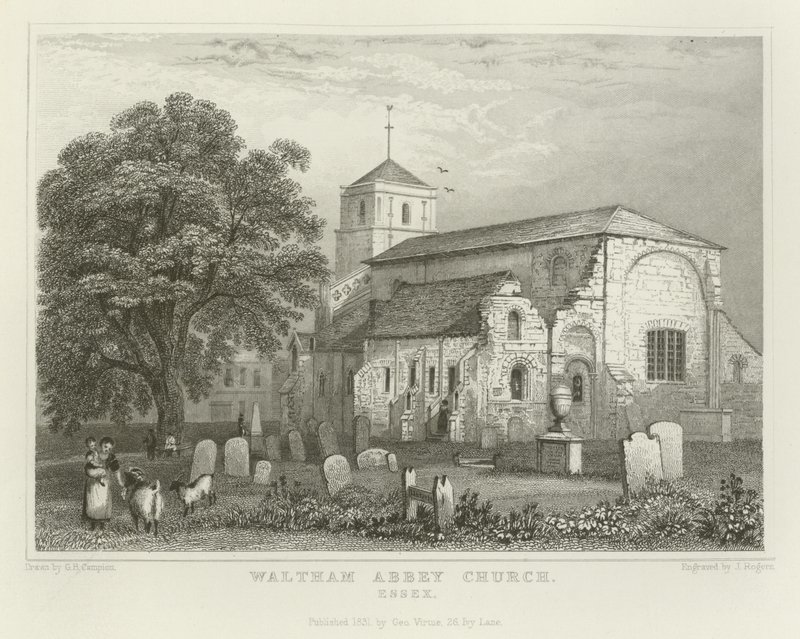 Kostel Waltham Abbey, Essex od George Bryant Campion